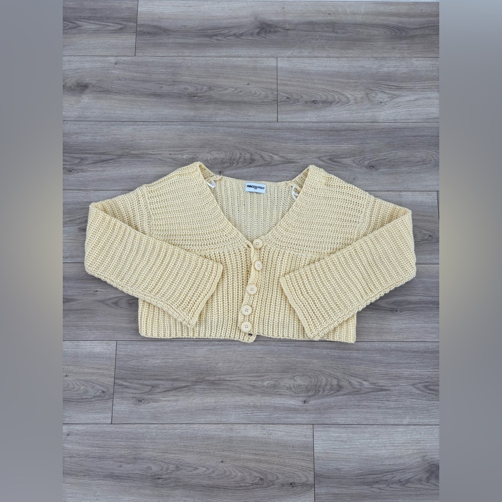 Princess Polly - XS/S Artha Cardigan Lemon